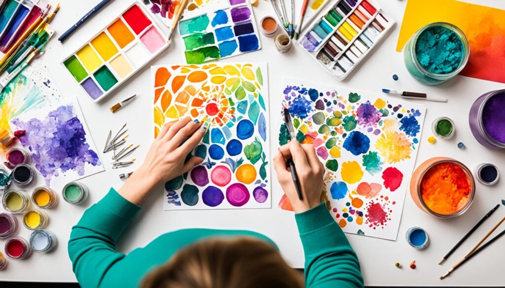 Art therapy techniques for anxiety