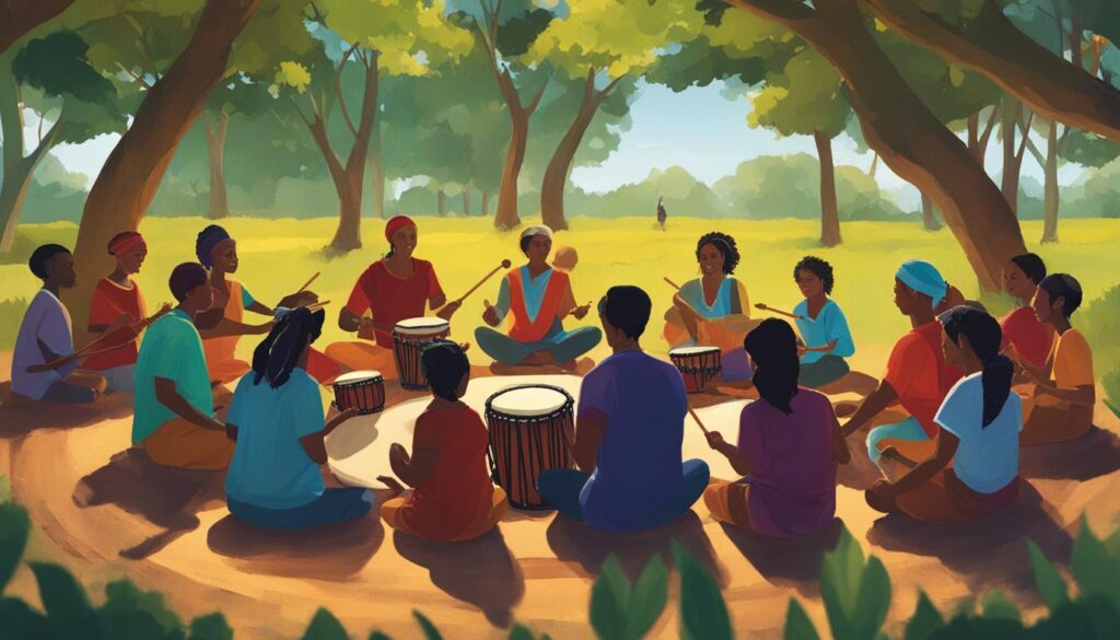 drumming circles for emotional well-being